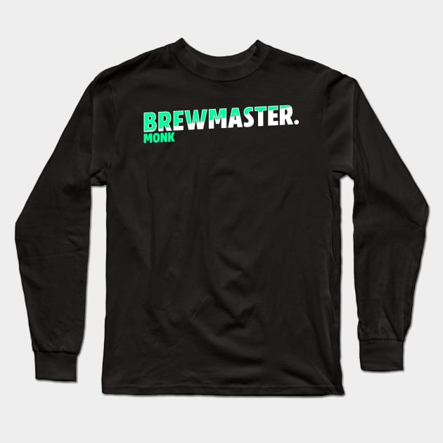 Brewmaster Monk Long Sleeve T-Shirt by Sugarpink Bubblegum Designs